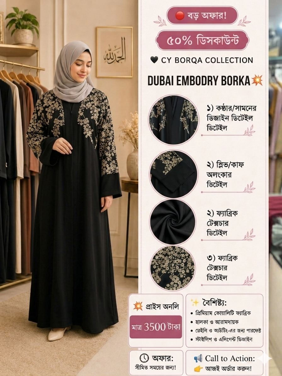 Dubai Embodry  Borka